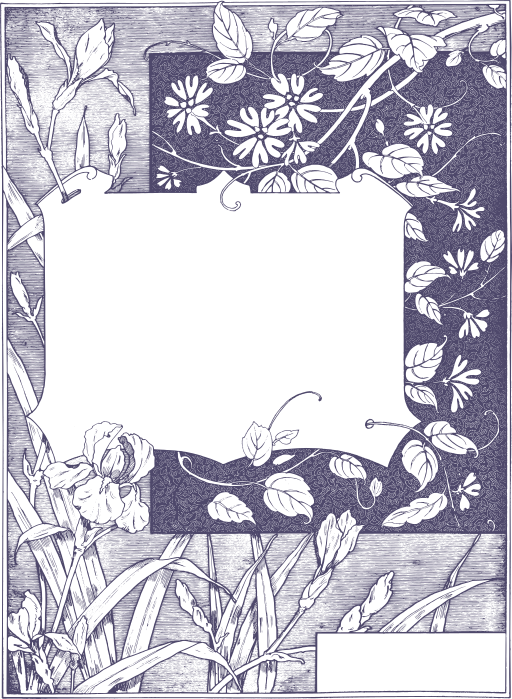 floral 구조 silhouette 구조