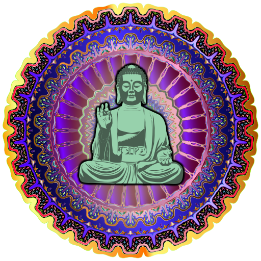 보라색 mandala 3d mandala