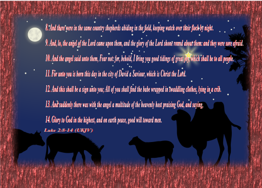 밤에 필드에 세 가지 말의 상세한 일러스트