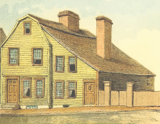 vintage house yellow building