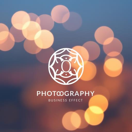 detailed illustration logo design for photography business