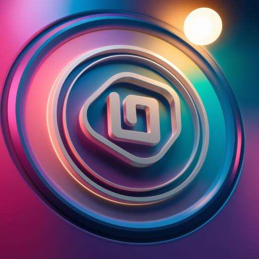 Detailed illustration of a colorful abstract background with a circular shape