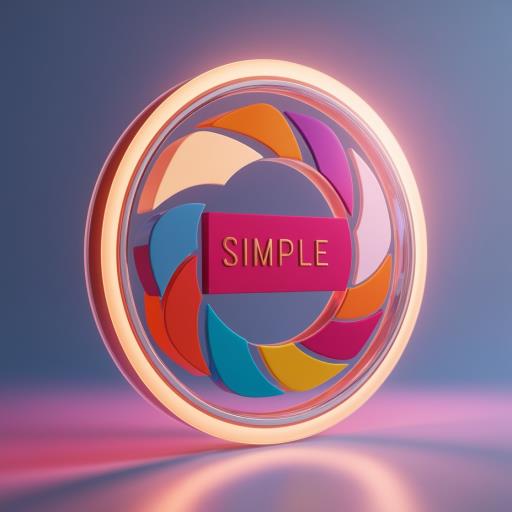 word smile이 있는 화려한 circle