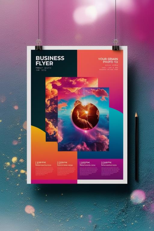 detailed illustration flyer template for event