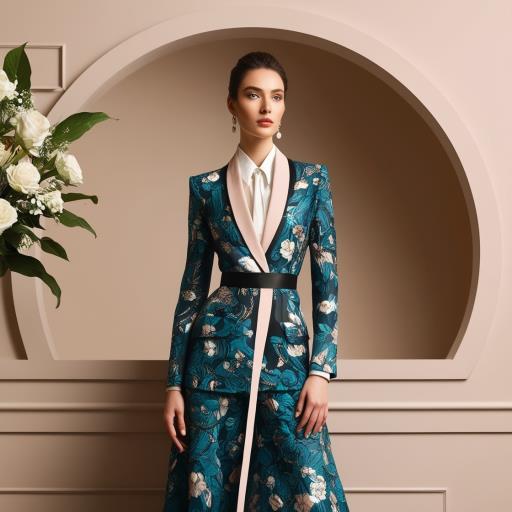 detailed description image 함께 floral pattern 와