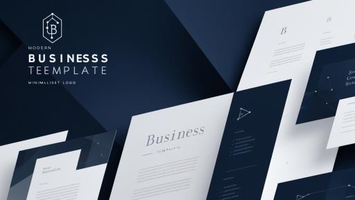 modern business plan template psd