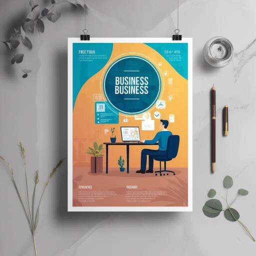 Poster with the Words Business on It