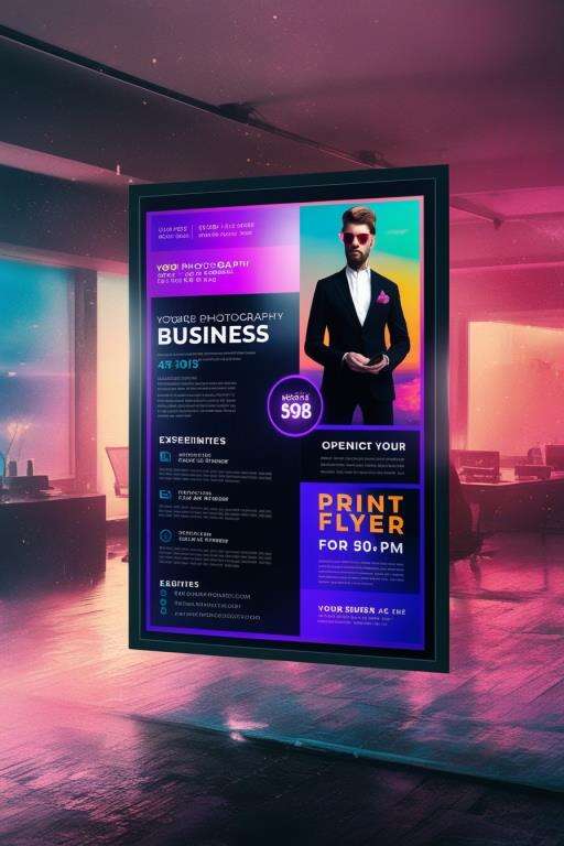 A Man In A Tuxedo Standing In Front Of A Poster