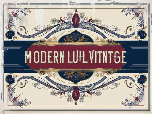 it 위의 there is sign that says modern lulvint