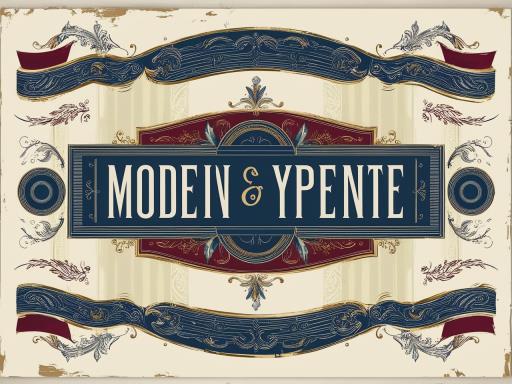 it 위의 there is sign that says modern 와 ypente