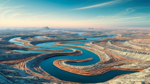 aerial view 강 desert image dup1