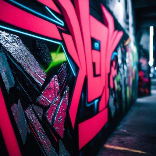 close up wall graffiti image