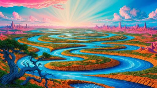 painting 강 desert image dup1