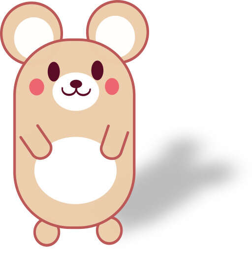 A Cartoon Bear That Is Standing Up with Its Paws Crossed