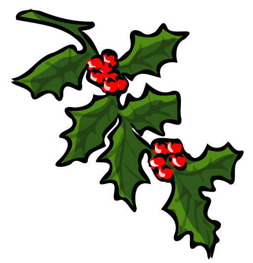 만화 Holly 지점 와 Red Berries 에 그것