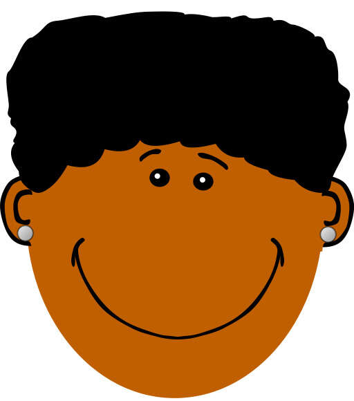 Black boy with a smile on his face