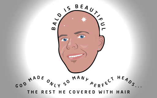 만화의 Bald 사람 와 a Quote 에 그것 (2)