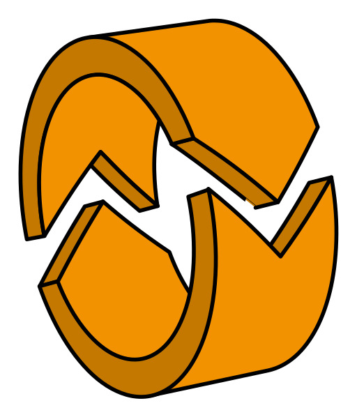 White Arrow와 함께 Broken Orange Recyclement Symbol의 만화