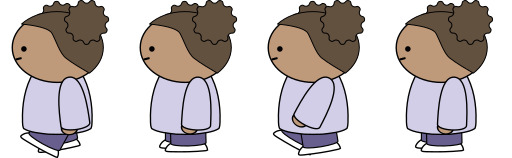 서로 다른 자세 를 취하는 남성