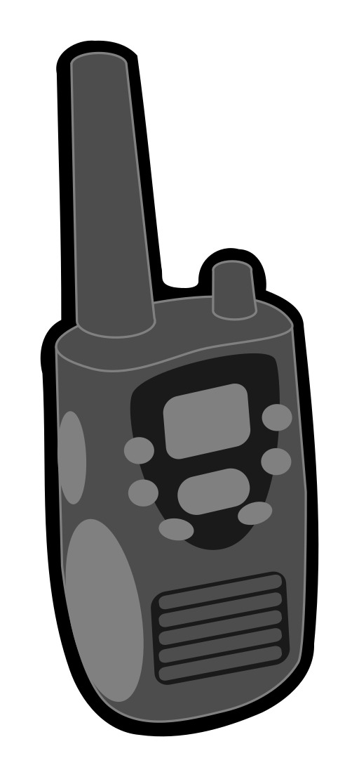 a 만화 의 walkie talkie 와 a 라디오 에 그것