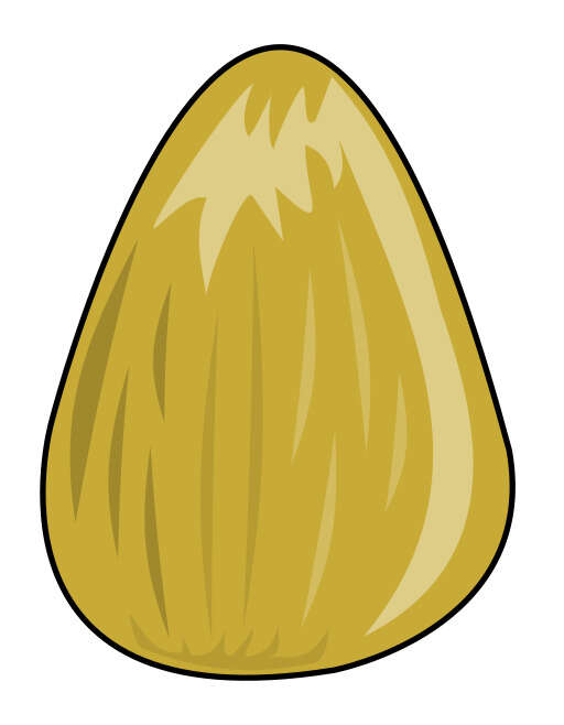 A Cartoon of a Yellow Hay Bale with a Few Leaves