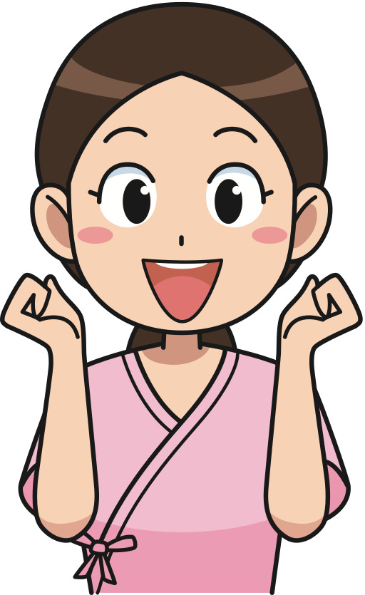 핑크 셔츠와 핑크 스시가있는 만화 여성