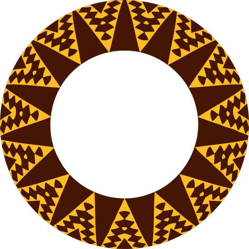A Close Up of a Circular Design with a White Background (3)