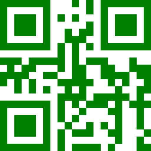 녹색 배경을 가진 Qr 부호의 가까이