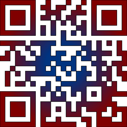 빨간색 배경을 가진 Qr 부호의 가까이