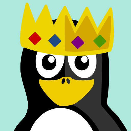 The Penguin Wearing a Crown 과 다이아몬드 에 그 머리