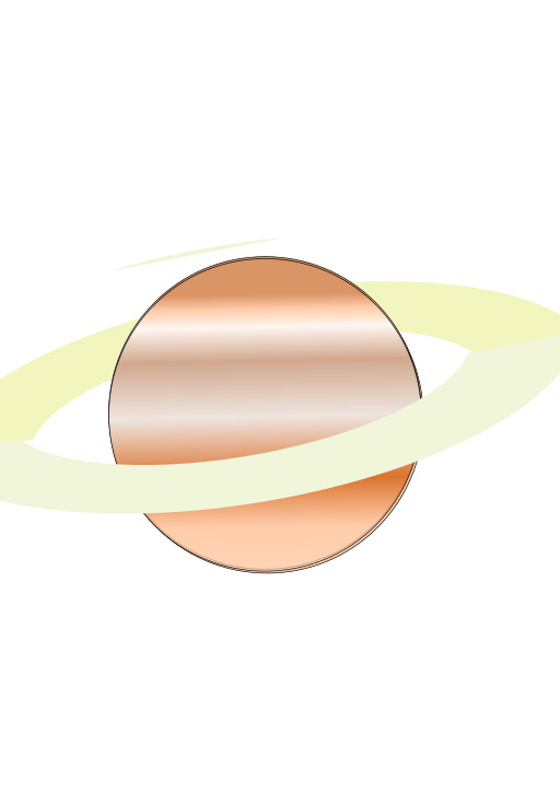A Picture of the Saturn Planet 와 a 반지 주위에 그것