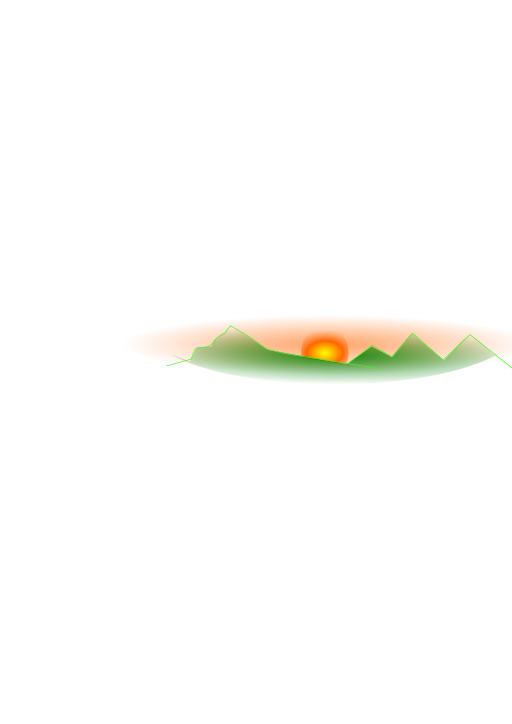산길 위에 선셋의 그림