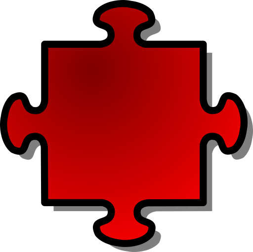 A Red Puzzle Piece with a Missing Piece (2)
