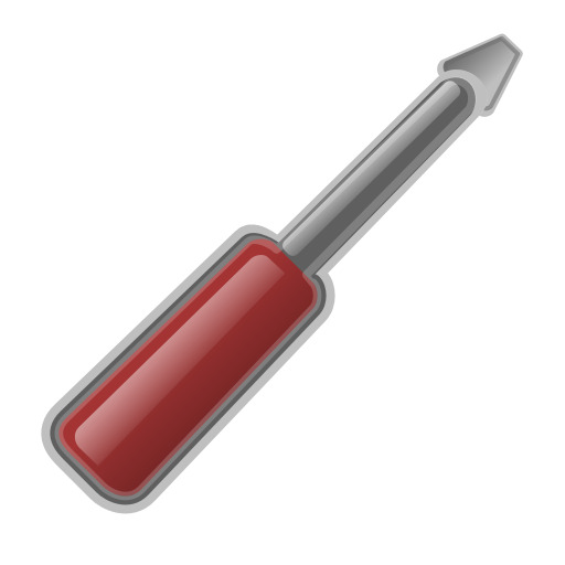 회색 손잡이로 Red Screwdriver