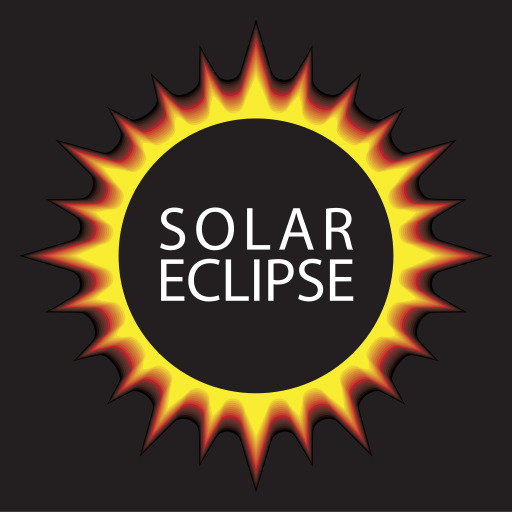 A Solar Eclipse 에 A 검정 배경