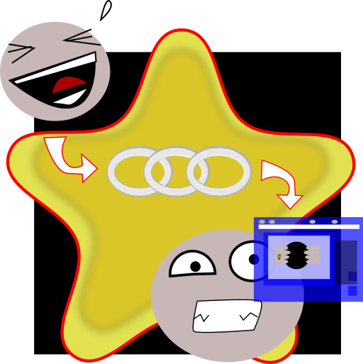 A Star 과 A Smiley 얼굴