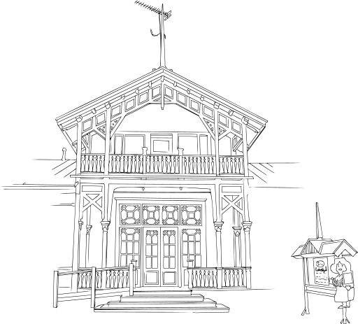 A Steeple 과 A 십자가 에 상단