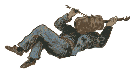 A 사람의 그림 재생 a Violin