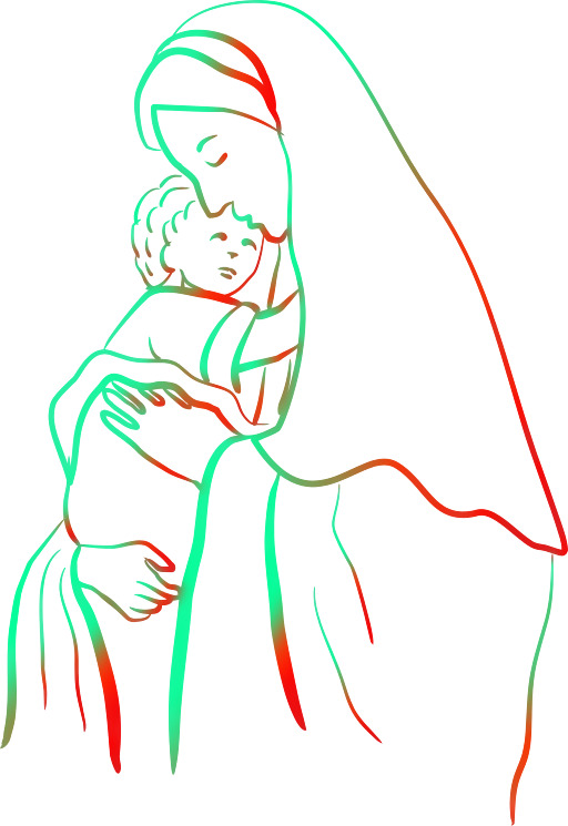A Mother Holding Her 바비