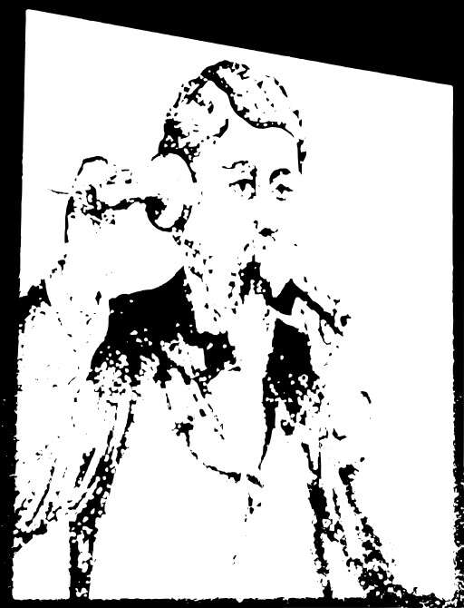 A Black And White Photo Of A Man Talking On A Cell Phone