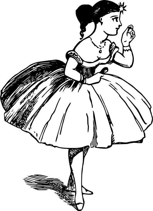 Black And White A Ballerina 3