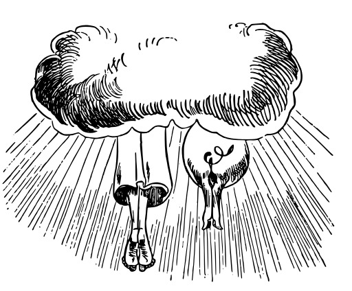 블랙 And White A Cloud