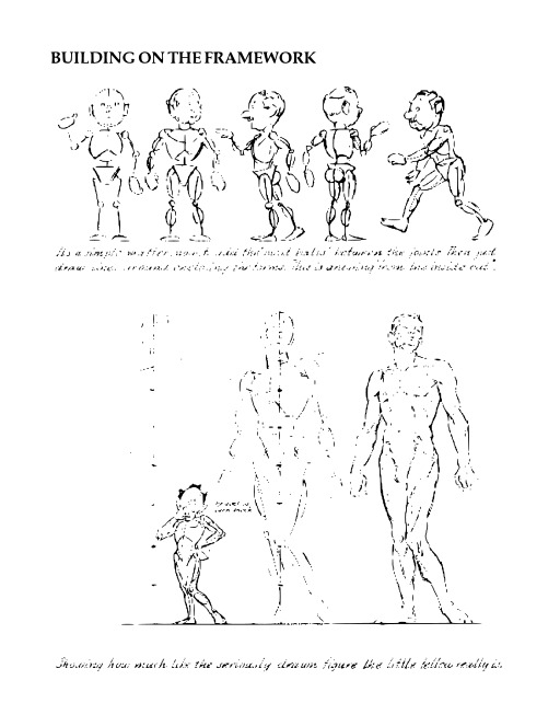 블랙 And White A ManS Body, With The WordsBuilding The FrameworkIn
