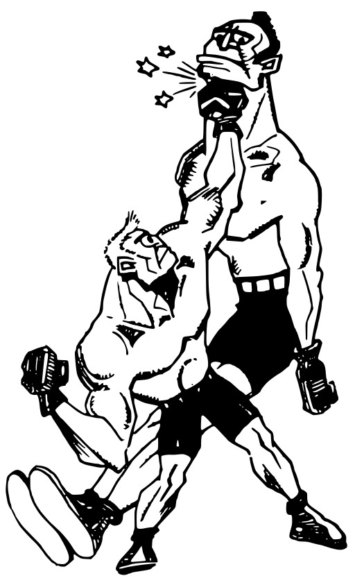 Black And White Two Wrestlers 배팅