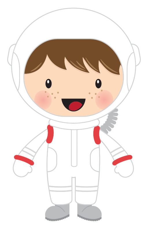 만화 astronaut 소년 에 흰색 공간 한 벌 와 빨강 과 흰색 장갑