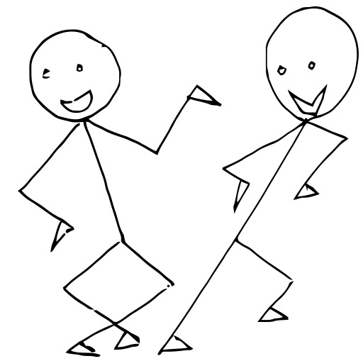 춤추는 남성와 여자 의 그림