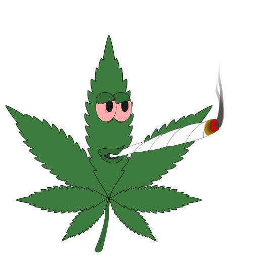 만화 Marijuana 잎 와 lit 일치 스틱 에 그것의 입