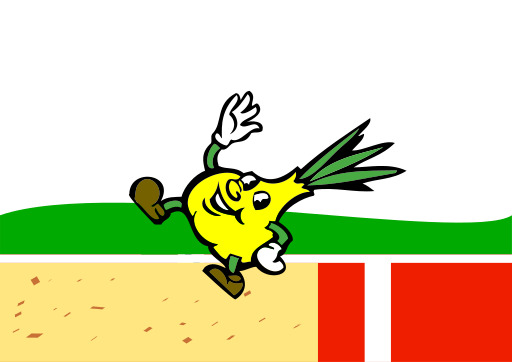 만화 의 Yellow Bird 와 the 야구 장갑 에 그의 피트