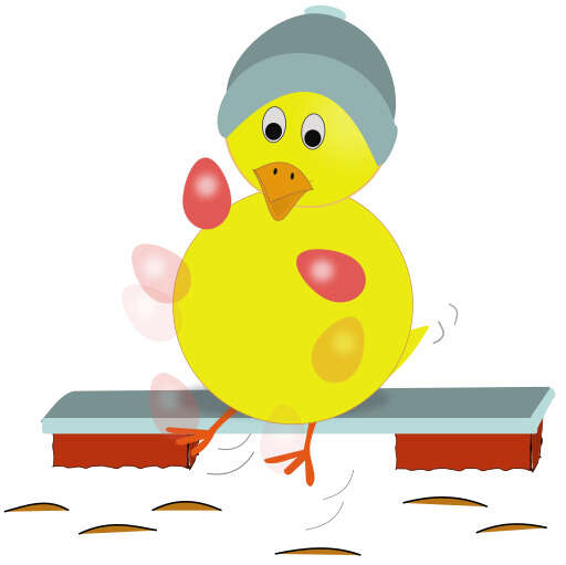 yellow duck sitting on bench