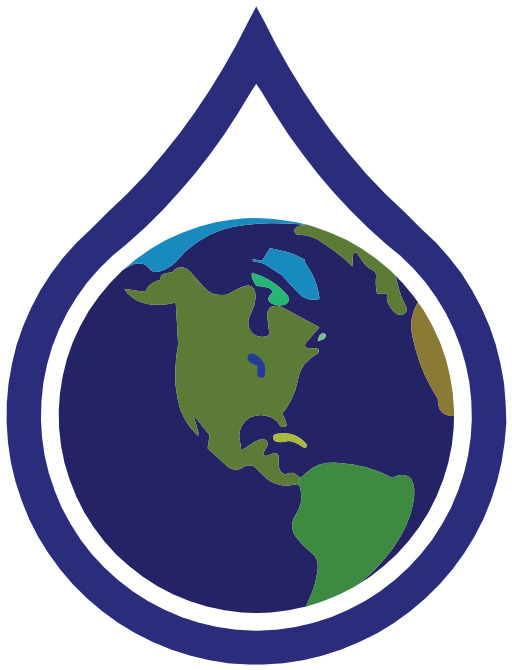 드롭 Of Water With The Earth Inside